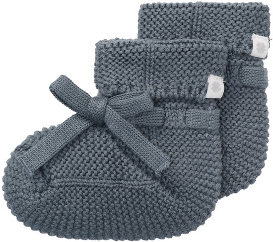 Noppies - Geschenkverpakking - Gebreide slofjes Nelson - 2paar - Stormy Weather - Taupe - Baby 0-12mnd - Biologische katoen - Giftset - Cadeaudoosje - Newborn - Kraamcadeau - Babyshower — afbeelding 5