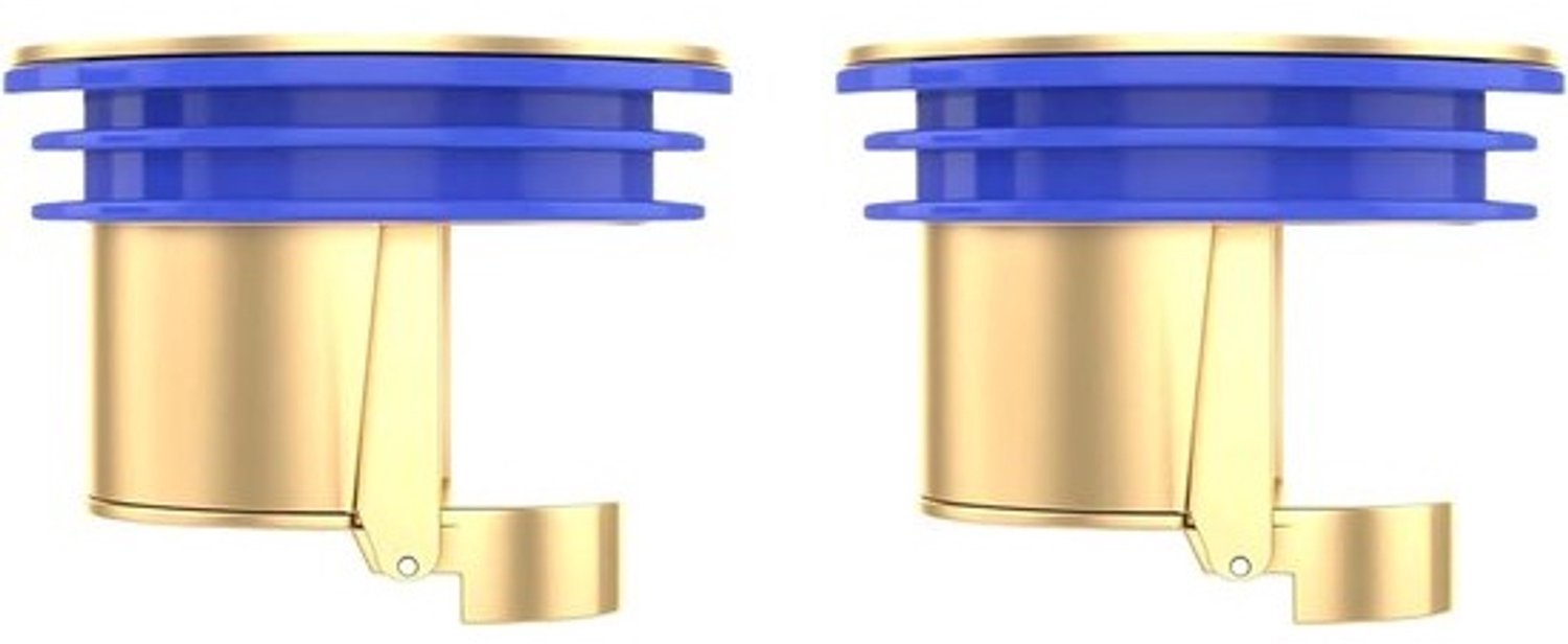 Vloerafvoer-terugstroomschuif - Afvoerklep voor riool - Houdt terugstromend water tegen - Automatische zwaartekrachtschakelaar - 42 cm diameter - Koper