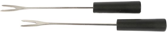Fondueset Rood - Kaasfondue - Chocoladefondue - Fonduepannen - Fonduepan - Inclusief 2 vorkjes - Ø 12 cm — cadeau in Kookcadeaus - foto 2