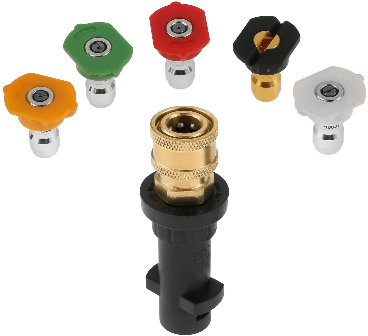 Quick Connect Adapter voor Hogedrukreiniger met 5 Sproeiers
