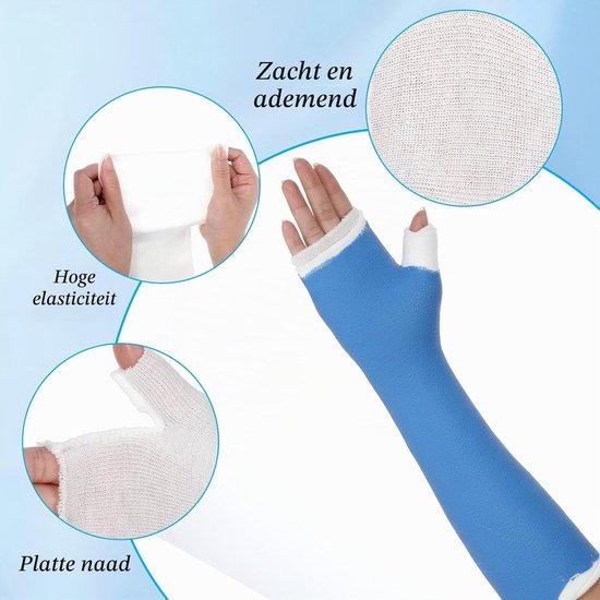 10 Stuks Pols- en Duimspalken - Comfortabele en Ademende Arm Sokken van Dunne Elasticiteit voor Ondersteuning en Bescherming van Pols en Duim — afbeelding 4