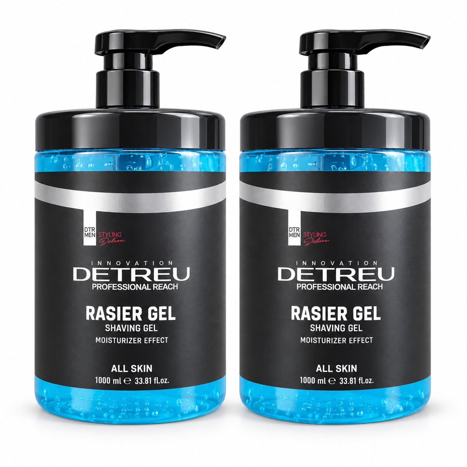 Detreu Shaving Gel - All Skin - 1000ML - 2 Stuks