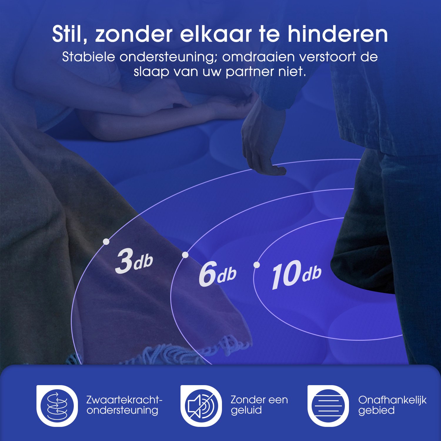 Matras 160x200 Tweepersoons - Pocketvering Matras 25cm Dik - 7 zones - OEKO-TEX Gecertificeerd - Anti-Allergische - Orthopedisch Eenpersoonsmatrassen - H3/H4 Medium Hard - 10 Lagen Hoogwaardige Materialen - Voor Kinderen en Volwassenen thumbnail 6