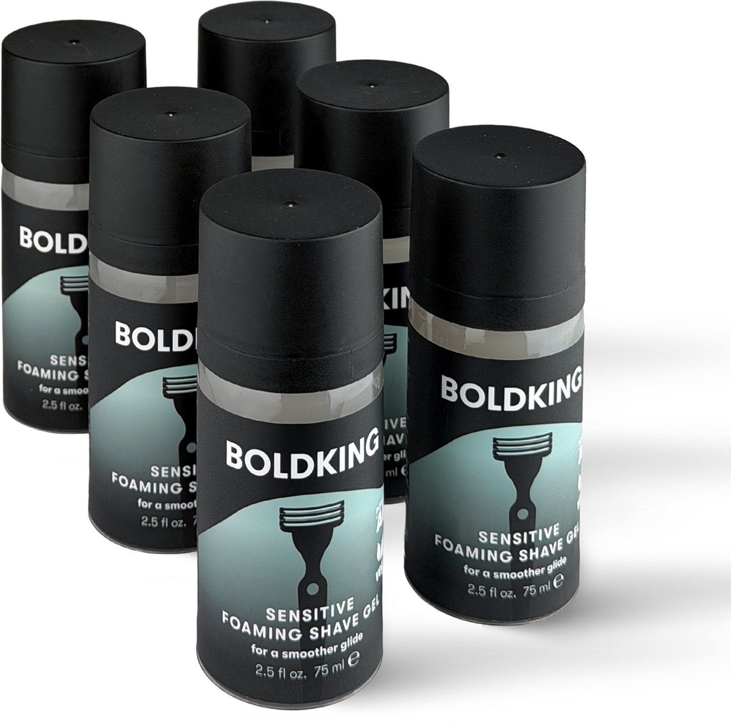 Foaming Shave Gel Sensitive 75ml Valuepack - Scheergel voor gevoelige huid - 6 stuks