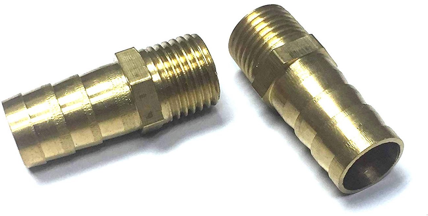 Messing Slangtule 2 x 12 mm voor Tuin en Vijver