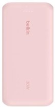 Belkin BoostCharge 20.000mAh Powerbank 30 watt met Geïntegreerde USB-C Kabel - Roze