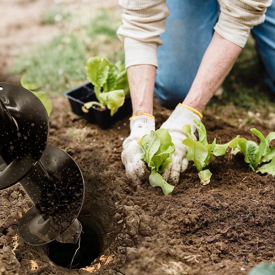 Krachtige Tuinboor 10 x 30 cm voor Bloembollen, Groenten en Hekpalen - Lichtgewicht en Efficiënt voor Gemakkelijk Graven — afbeelding 4