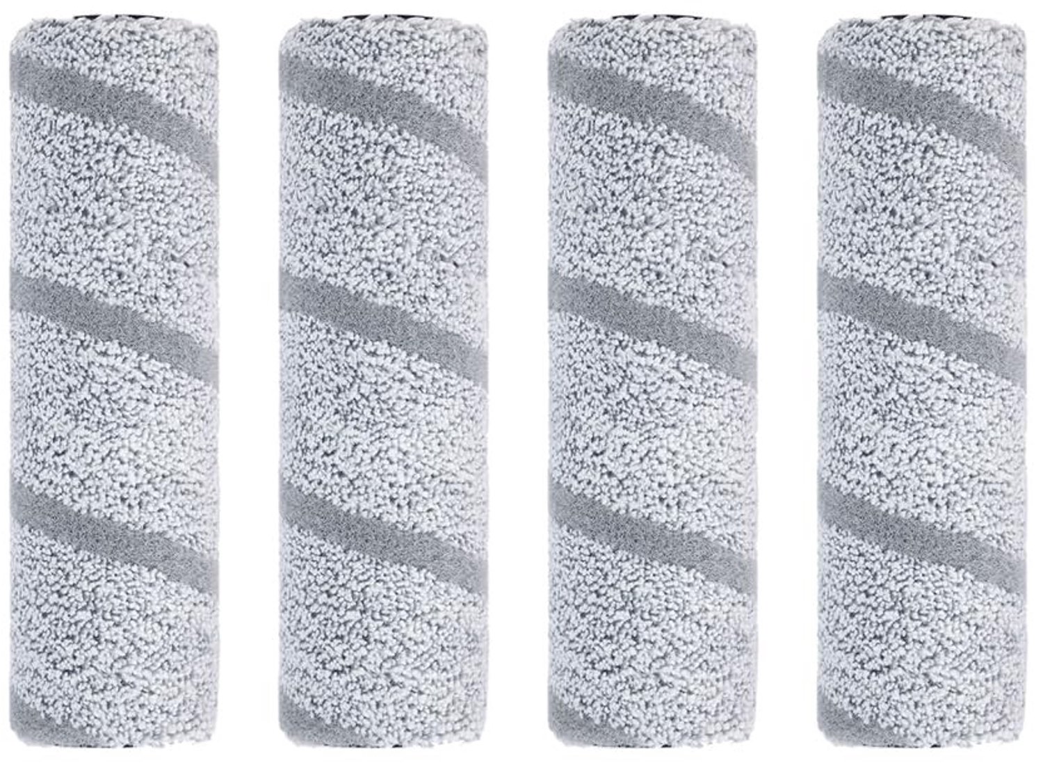 Set van 4 Wasbare Nylon Mop Rollen voor Robotstofzuigers