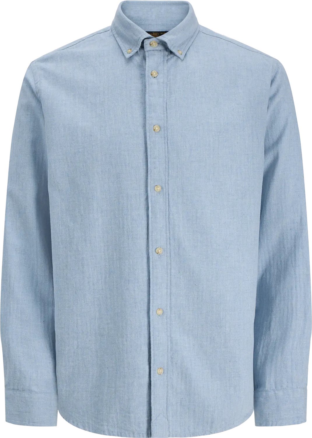 Harvey twill solid shirt regular fit - twill - blauw (soft chambray)