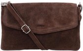 DSTRCT Portland Road Clutch voor Dames - Leer - Bruin