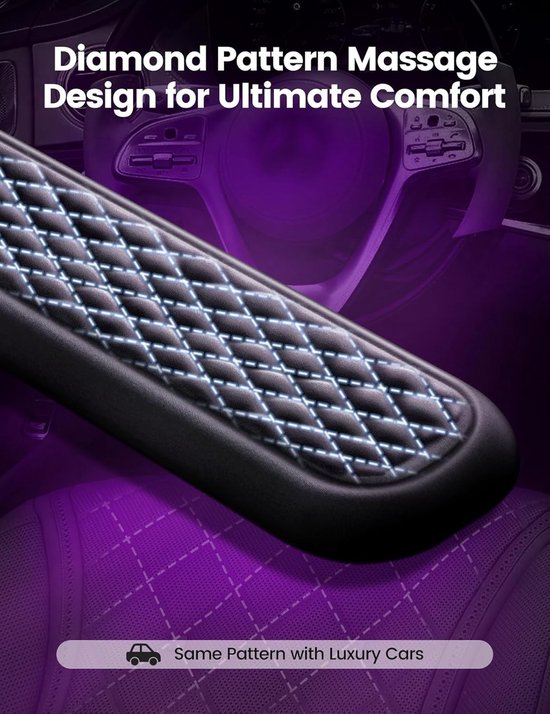 Geheugenfoam Polssteun Set voor Comfortabel Typen, Roze en Crème-Wit, Ergonomisch Ontwerp — afbeelding 2