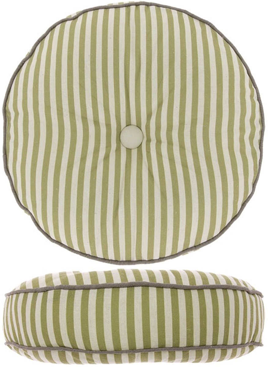 Unique Living Sierkussen Sandro - Moss Green - 45cm Ø Groen