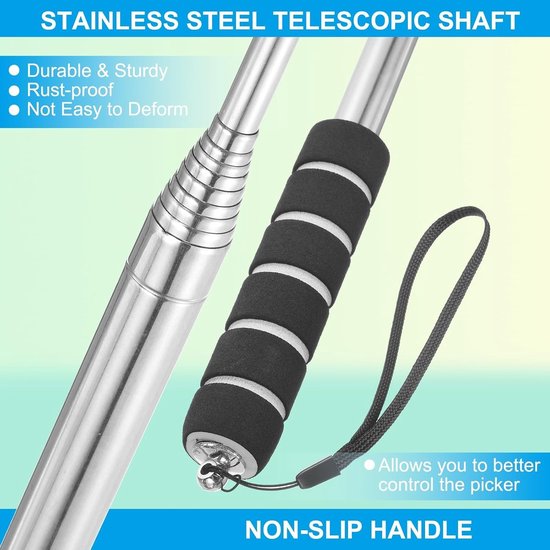 Telescopische Golfbal Retriever met Lanyard - Ideaal voor Water en Golfaccessoires, Handig en Duurzaam Gereedschap — afbeelding 3