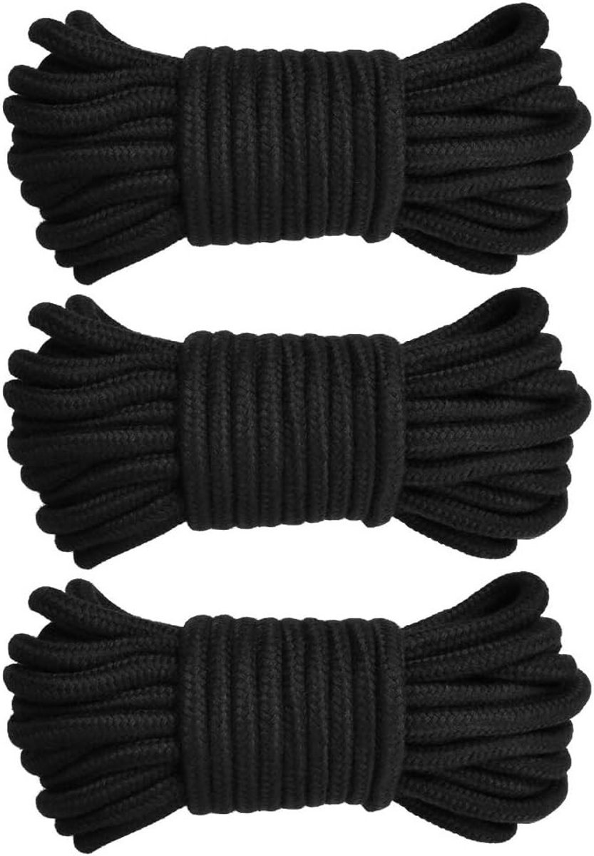 Zachte katoenen gedraaide mooring rope van 10 m en 8 mm, ideaal voor boot, tuin en klussen