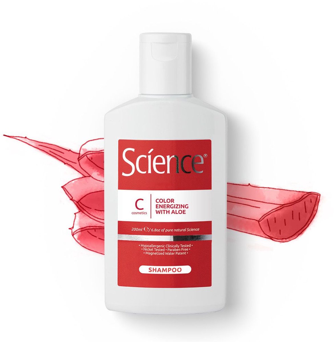 Science Hair Care - Color Energizing - Shampoo voor Gekleurd, Geverfd Haar - Met Aloë Vera - Kleurbehoud & Glans - Klinisch getest - 200 ml
