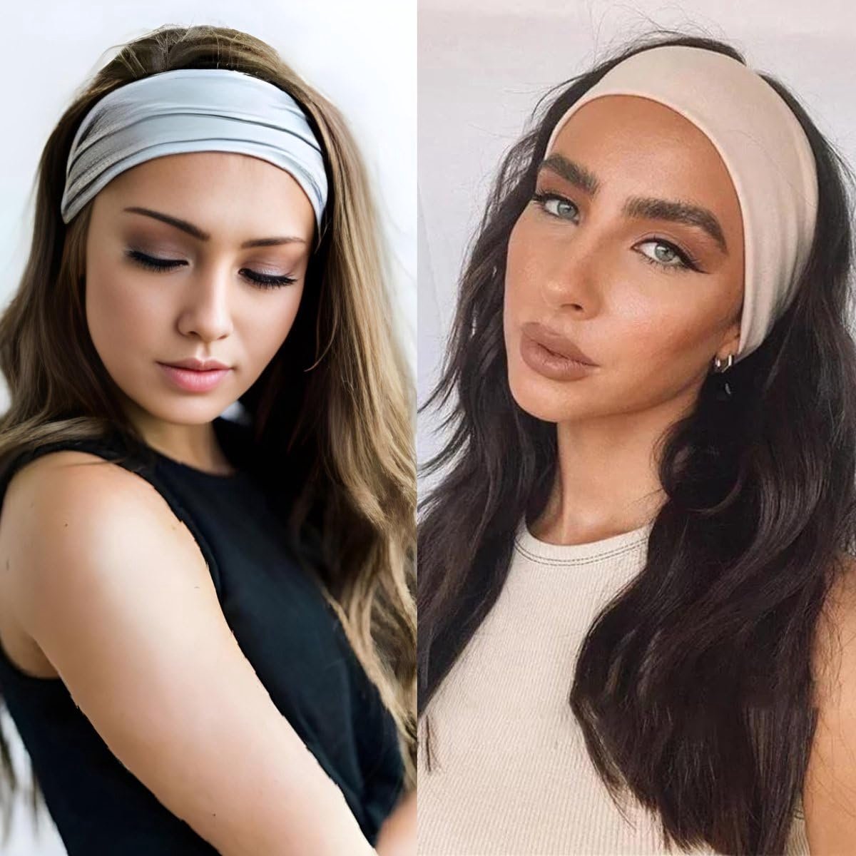 Hairband Women - 6 Pieces Folding Hair Bands Set - Ladies Hairbands - Sports Hair Band - 6 Colors - ShopVlot