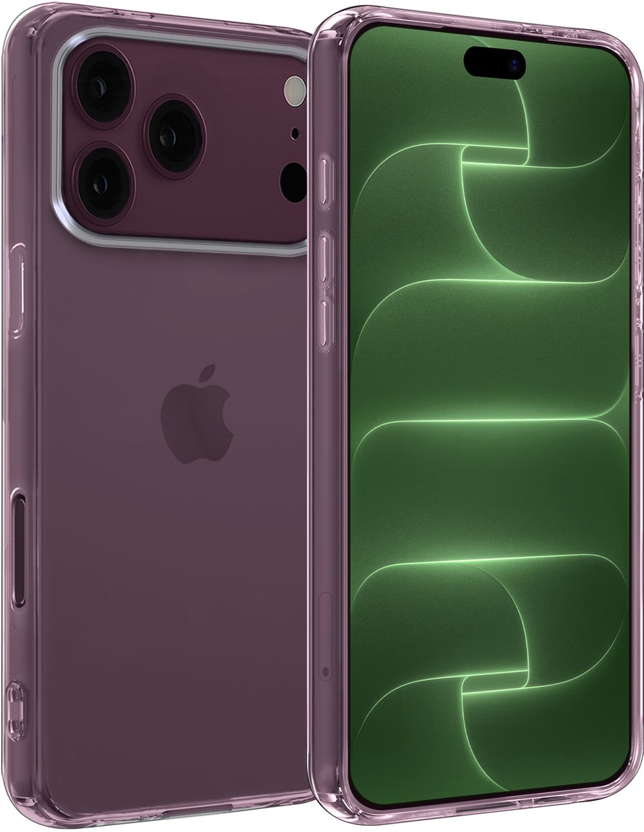 Hoesje Geschikt voor Apple iPhone 18 Pro - Sterk & Shockproof - Hoes Cover - Siliconen Case - Transparant