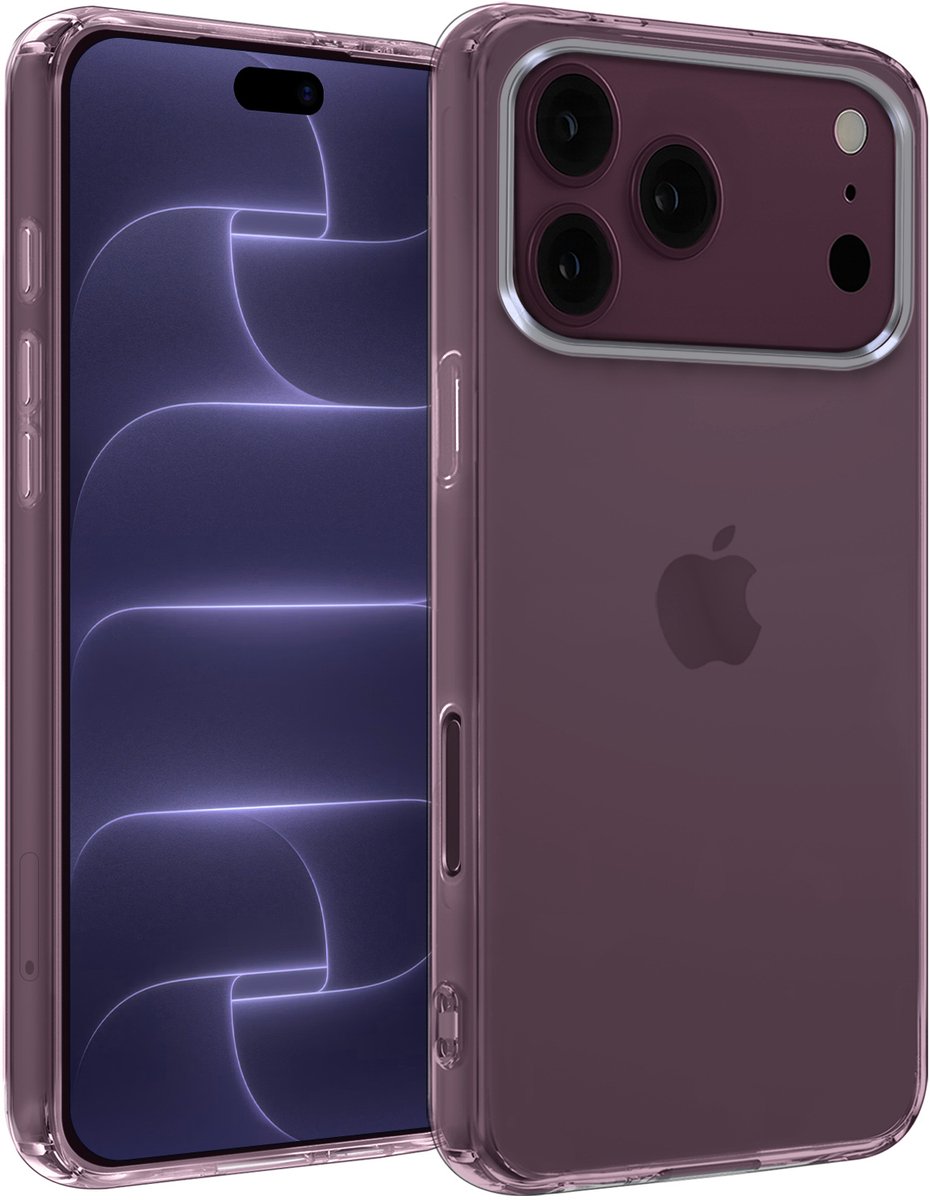 Hoesje - Geschikt voor Apple iPhone 18 Pro Max - Sterk & Shockproof - Siliconen Case - Hoes Cover - Telefoonhoes - Transparant