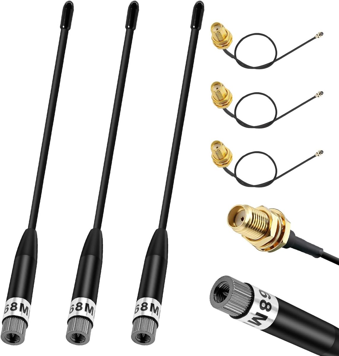 868MHz Antenna 10dBi LoRa Antenna for Meshtastic Long Range, 868MHz Antenna SMA with IPEX Cable, Omni Whip Antenna for - ShopVlot