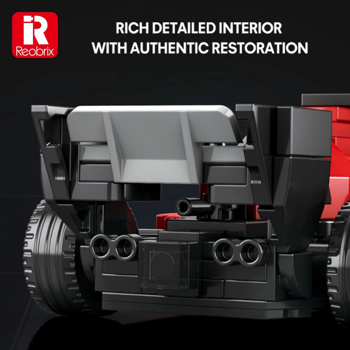 Reobrix 663 Ferrari SF-24 Formule 1 1:24 bouwset | City fast champions adventure | Creator classic motor bouwpakket | Technic speelgoed ideas voor volwassenen | Icons furious F1 speed auto | Technische bouwdoos met 245 bloks — cadeau in Spellen & Speelgoed - foto 5