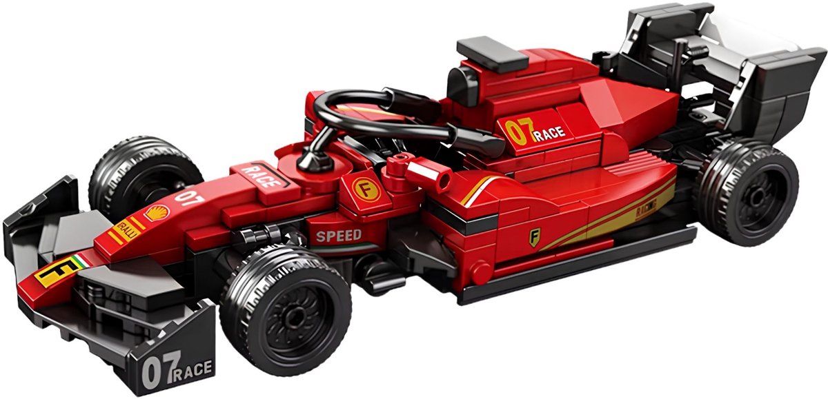 Reobrix 663 Ferrari SF-24 Formule 1 1:24 bouwset | City fast champions adventure | Creator classic motor bouwpakket | Technic speelgoed ideas voor volwassenen | Icons furious F1 speed auto | Technische bouwdoos met 245 bloks