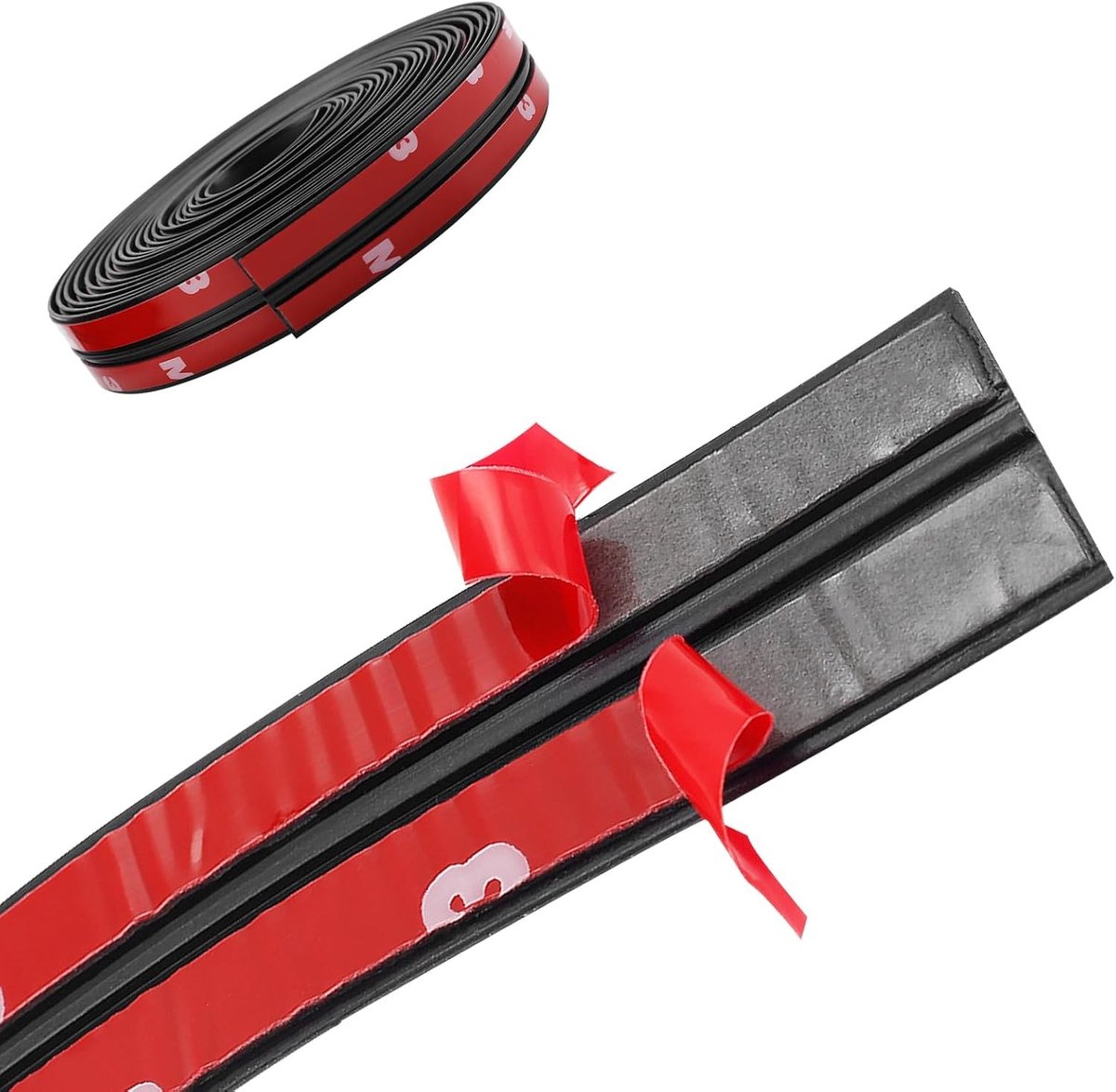 Rubber Sealing Tape voor Auto's - Universele T-vormige Ruitafdichting, Zonnepaneel Afdichtstrip en Tochtstrip voor Voorruit en Raamafdichting