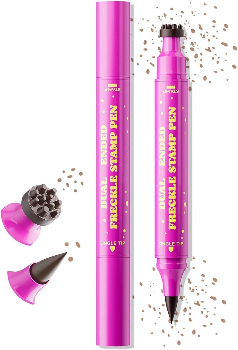 Freckles Pen, Natural and Realistic Freckles Pen, Waterproof and Durable, Easy to Apply, Natural Makeup with - ShopVlot