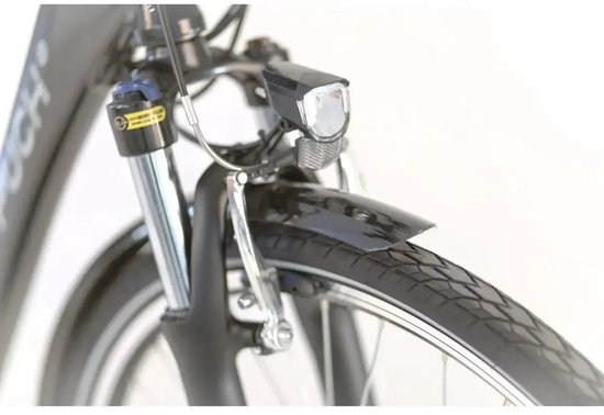 Puch E-Folk N7 - Elektrische Fiets - 28 inch - Actieradius tot 120 km - 7 versnellingen - 468Wh accu - Lage instap - Zwart — afbeelding 4