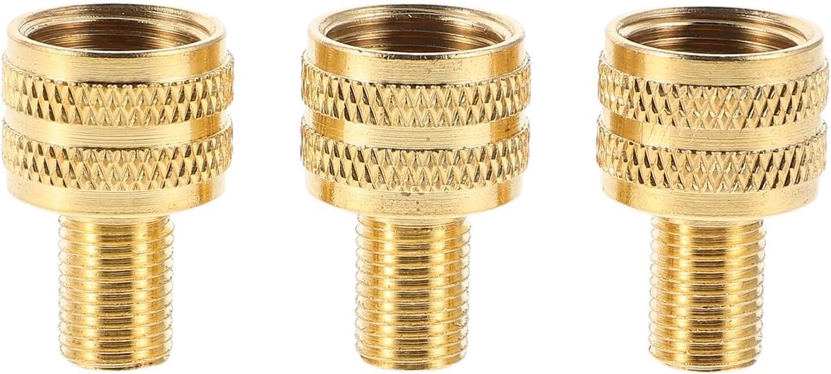 3 stuks vrachtwagenbandventieladapter met schroefdraad, robuuste compressoropzetstukken voor grote boringen - ShopVlot