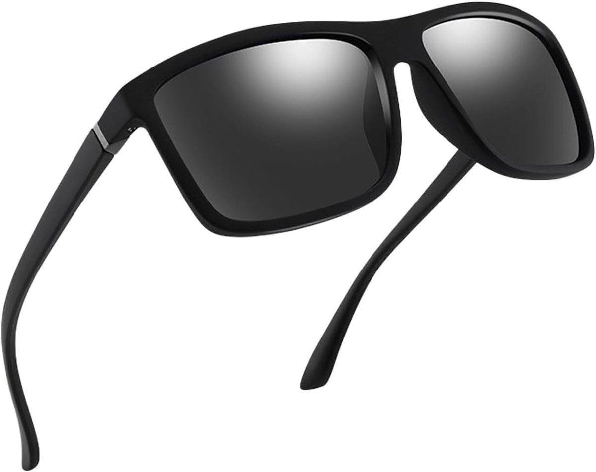 Polariserende Zonnebril voor Unisex met UV400 Bescherming, Retro Design voor Golf, Autorijden, Vissen en Buitenactiviteiten