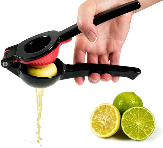 SQUEEZY Manuele Citruspers Aluminium Zwart – Handmatige Citroenpers Limoenpers van ich-zapfe — afbeelding 2