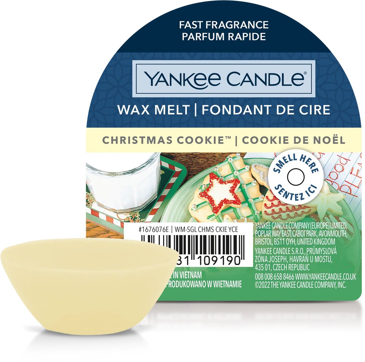 Yankee Candle - Christmas Cookie - Wax Melt - 8 branduren