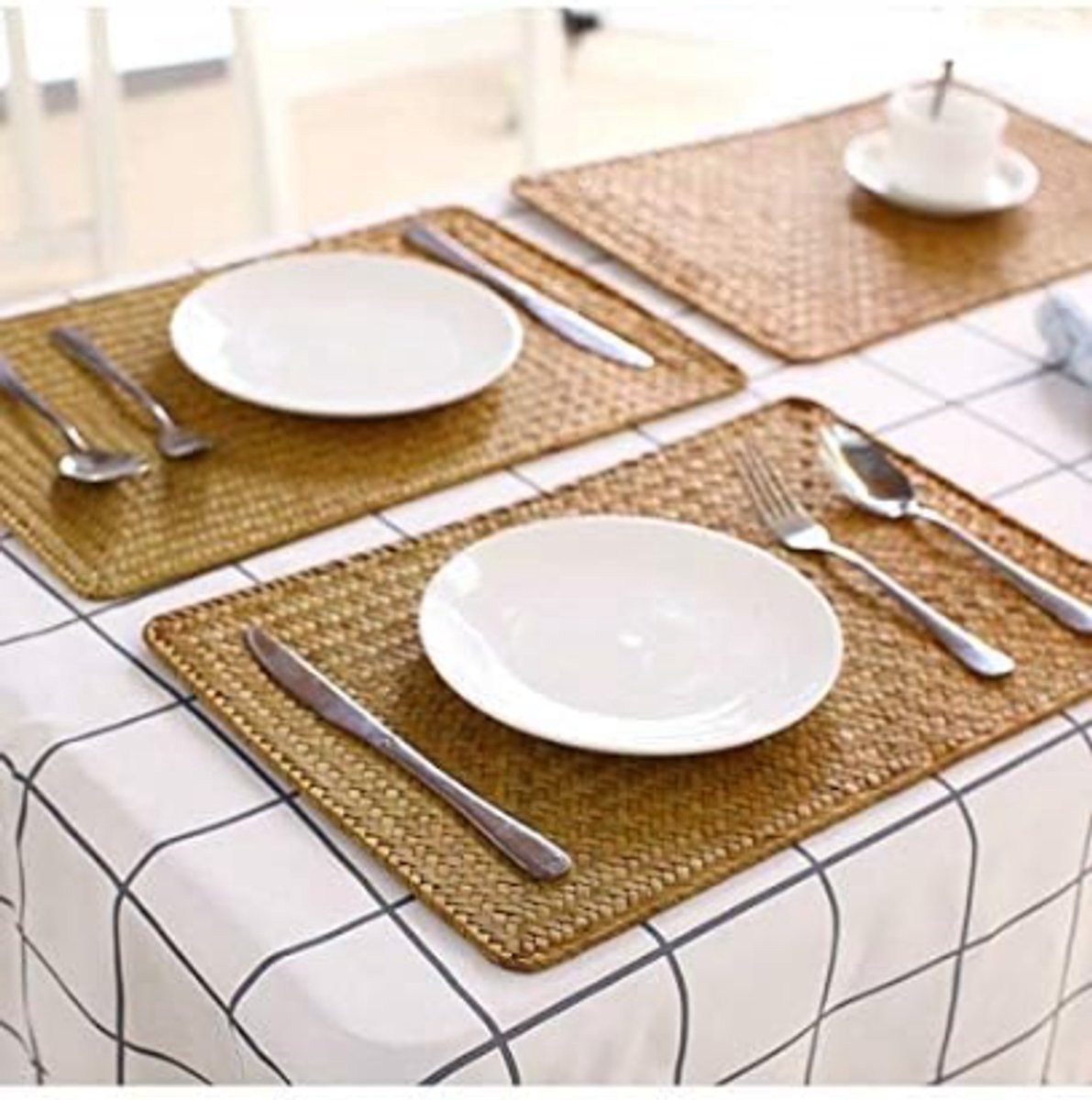 Placemat – Set van placemats – Eetkamer accessoires – Luxe placemats – Tafelen - Hittebestendig - Anti-Slip - Onderlegger – Afneembaar — cadeau in Wonen & Interieur - foto 6