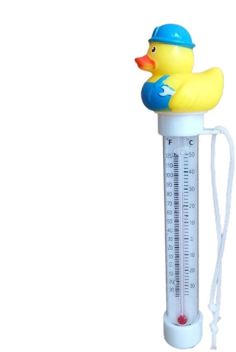 Drijvende zwembadthermometer - met meetbereik en touw - voor zwembad en spa