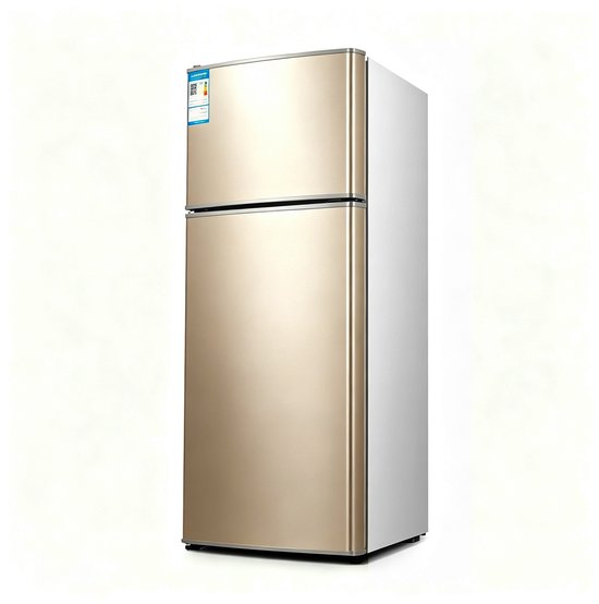 Mini koelkast met vriesvak 43 liter dubbele deuren compact model scheidbare koel en vriesruimte voor langdurige versheid geschikt voor slaapkamer keuken kantoor en studentenkamer goud 35.5*39*67cm van learnlogic — afbeelding 4