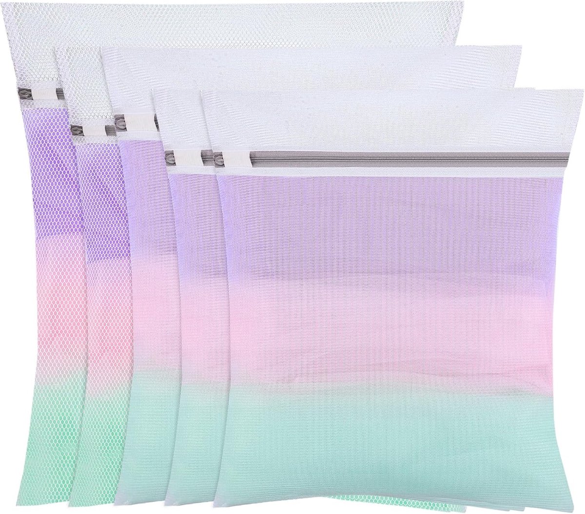 5-delige wasnetset voor wasmachine, waszakken in 3 maten voor delicate kleding en bescherming