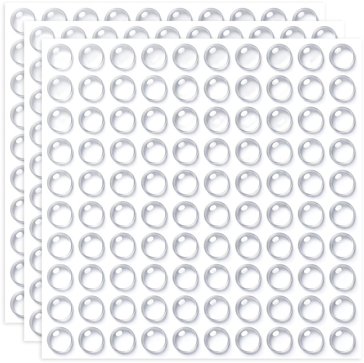 300 Stuks Elastische Buffer, 8 x 2 mm Rubberen Buffers, Meubelbuffer - ShopVlot
