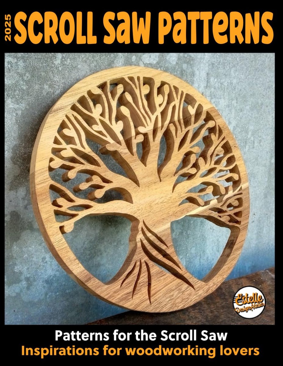2025 Scroll saw patterns: Scroll saw patterns: Inspirations for wood lovers: 164 patterns with Trees of Life, Hearts - ShopVlot