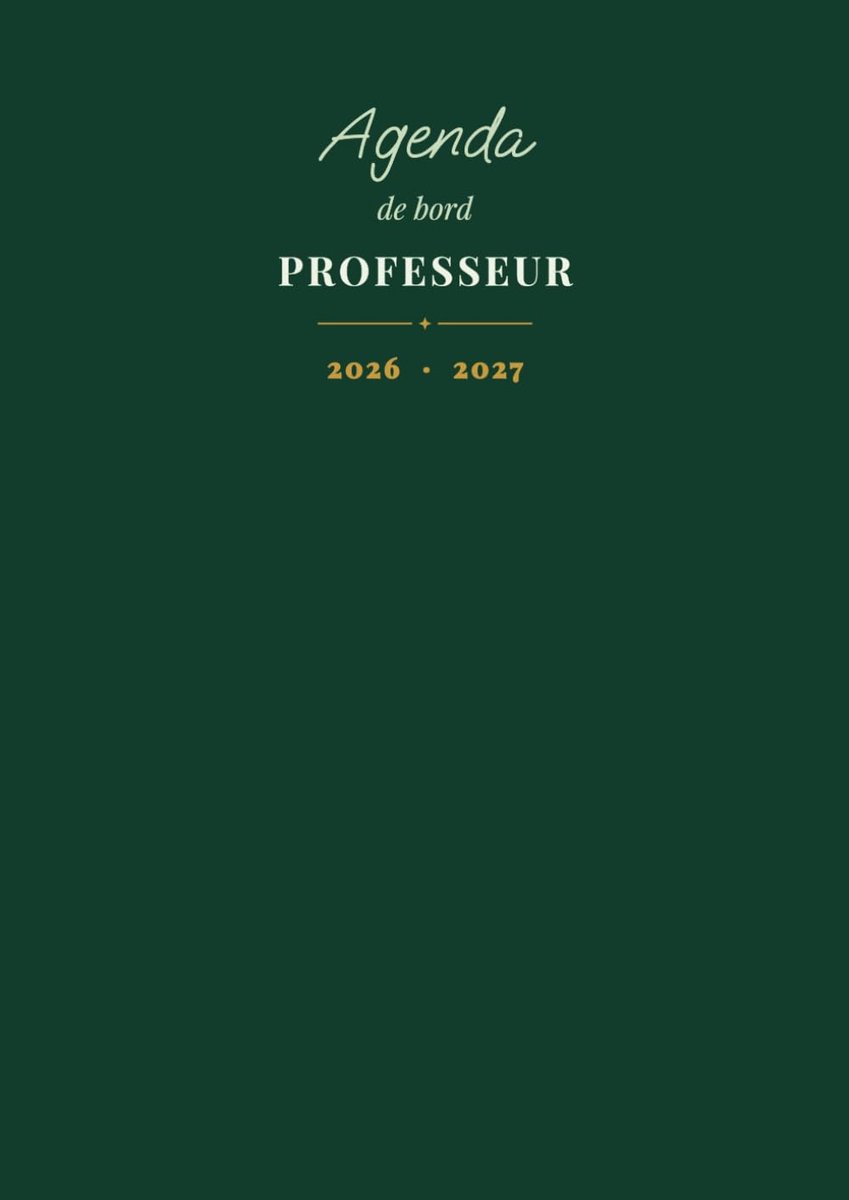 Lerarendagboek 2026-2027: A4-logboek voor leraren in het middelbaar en middelbaar onderwijs. Gedateerd weekdagboek - ShopVlot