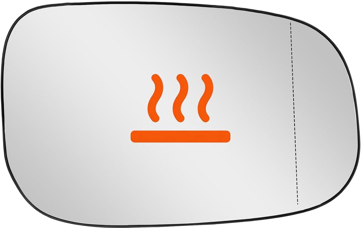 Verwarmd spiegelglas met draagplaat, vervanging voor Volvo C30 C70 2006-2009 S40 S60 S80 V50 2007-2009 - ShopVlot