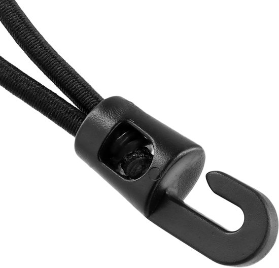Pack of 100 25 cm Tension Rubber with Hooks Black Rubber Tensioner with Hooks Expander with Hooks Luggage Tensioner - ShopVlot — afbeelding 3