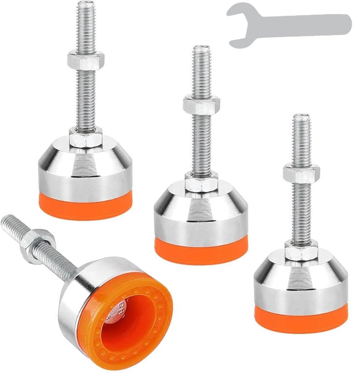 4 Pcs Upgrade M8 x 50 mm Height Adjustable Machine Legs Diameter 40 mm Heavy Duty Upgrade Adjustable Legs Machinery - ShopVlot