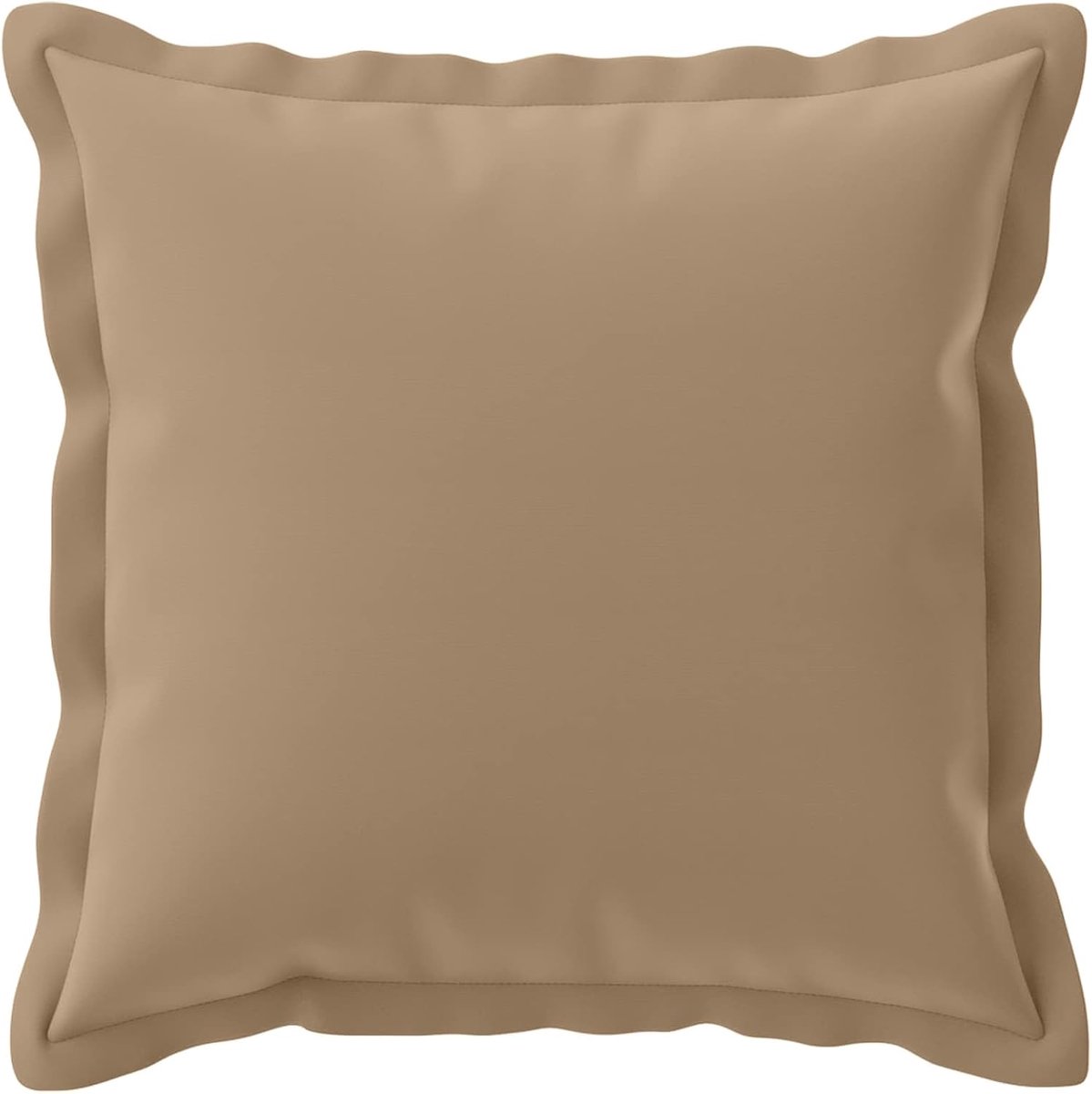 Kussensloop, 2-delig, taupe, 40 x 40 cm, polyester, met ritssluiting