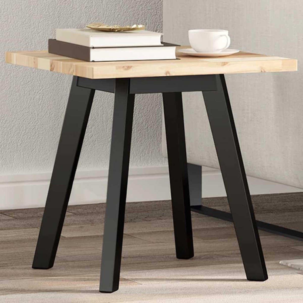 Massief acaciahout tafelblad 40 x 40 x 2 cm voor tafel