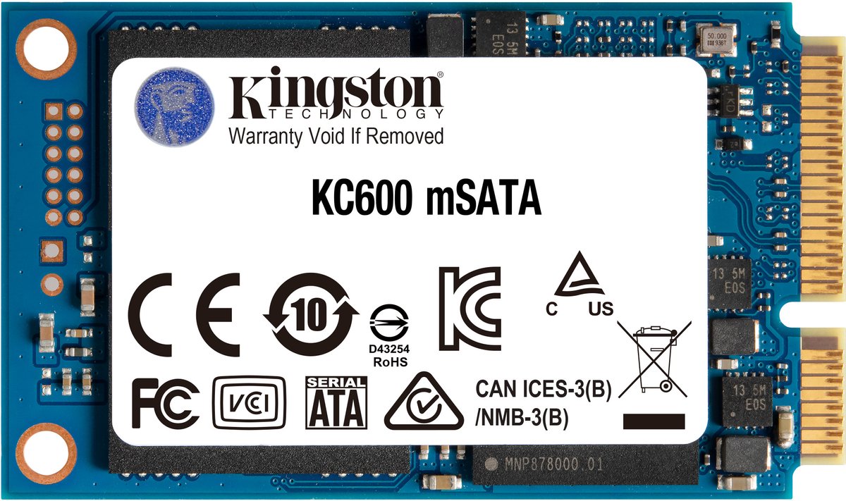 Bol.com Hard Drive Kingston SKC600MS TLC 3D mSATA SSD aanbieding