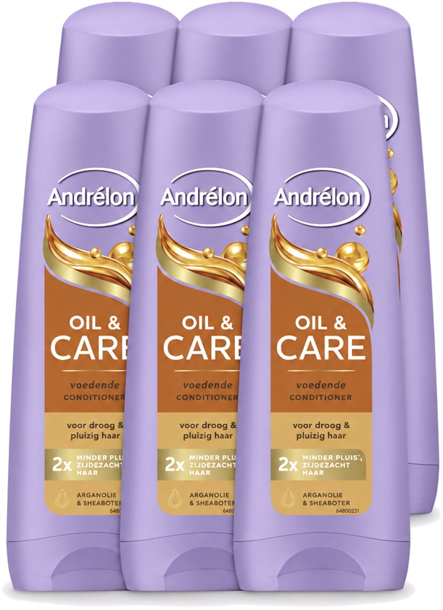 6 x Andrélon – Conditioner – Oil & Care – 200 ml - Voordeelverpakking - 6 stuks