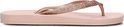 Roze Ipanema slipper met glitterband en Ipanema-logo.