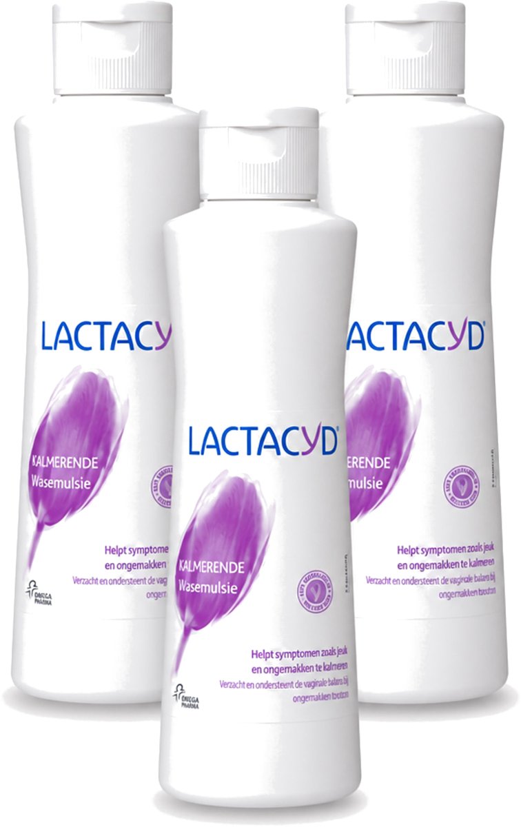3 x Lactacyd – Kalmerend – Verzachtend – 250 ml - Voordeelverpakking - 3 stuks