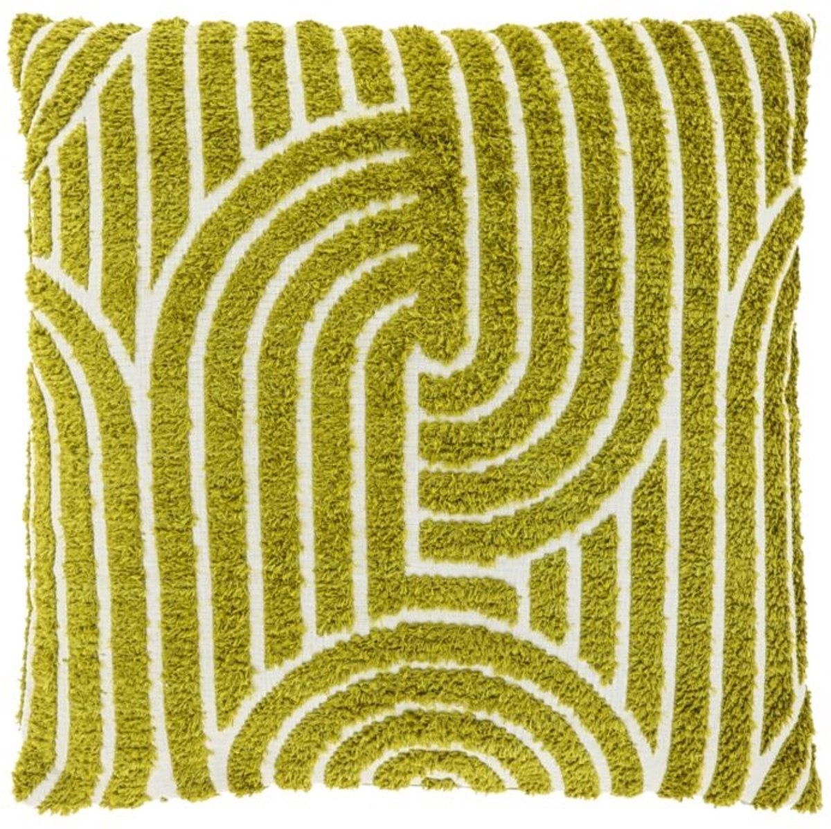 Unique Living Sierkussen Ziza - Moss Green - 45x45cm Groen