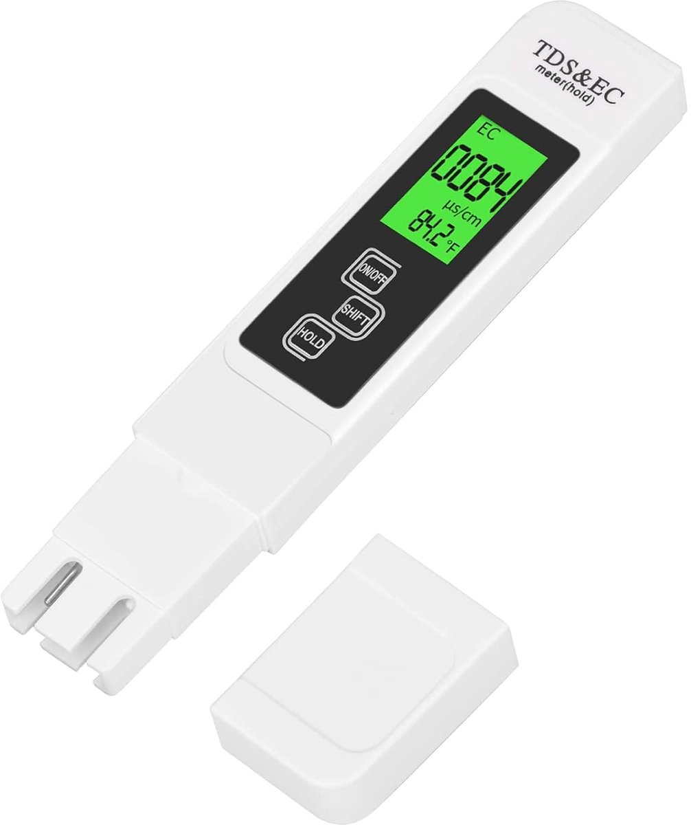 TDS 3-in-1 Water Quality Tester EC Temperature Meter for Drinking Water Pool, Aquarium, Fish Pond - ShopVlot